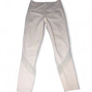 Athleta Blush Pink Womens High-Rise Leggings with mesh detail